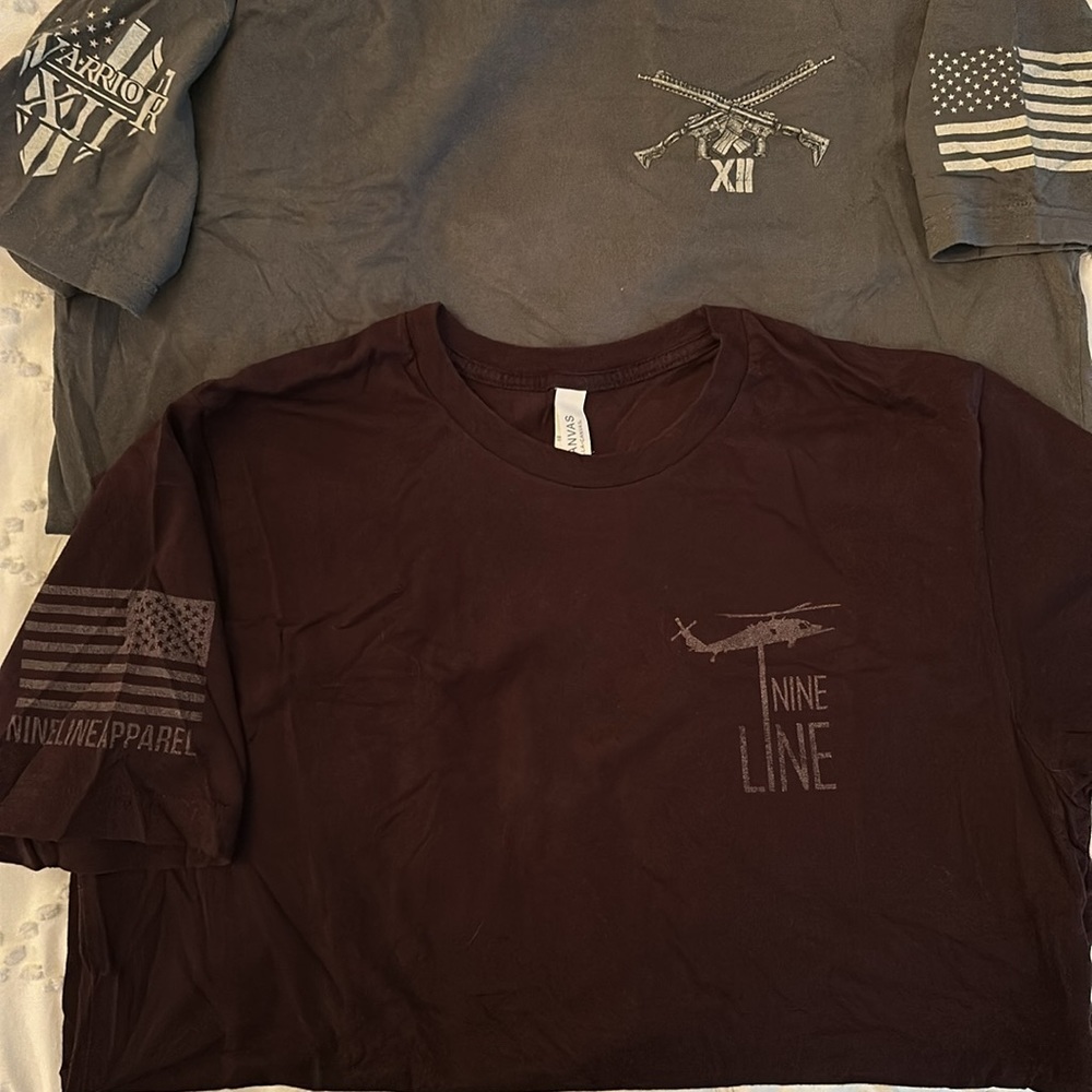 Lot of 3 shirts xl - nine line Vikings America nine line shirts nice size xl